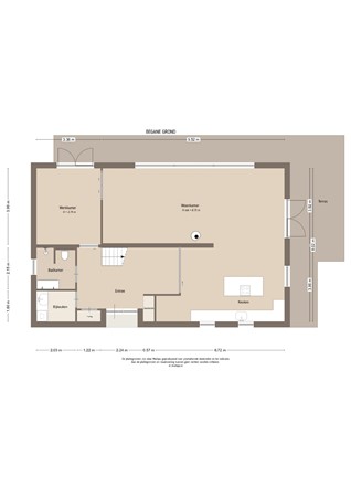 Floorplan - Onderweg 4, 4247 EJ Kedichem